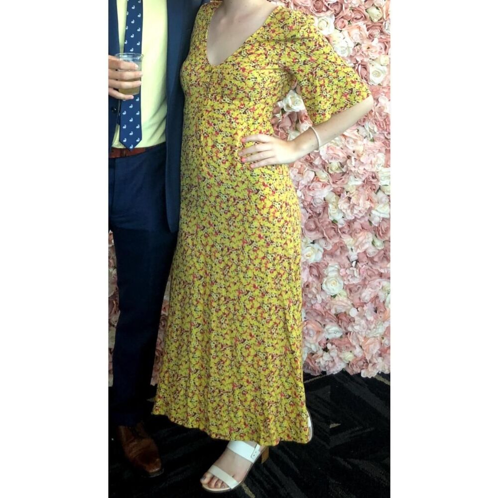 Urban outfitters Women's Multicolor Yellow Dress